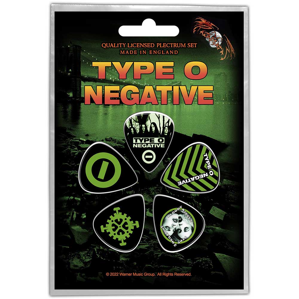 Type O Negative Plectrum Pack: World Coming Down Set plectrums