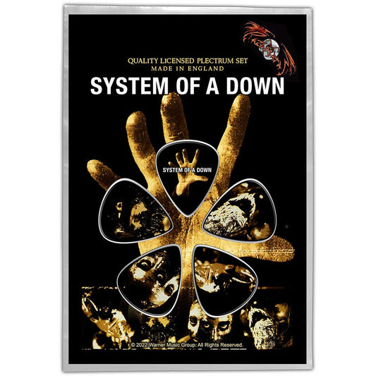 System Of A Down Plectrum Pack: Hand Set plectrums