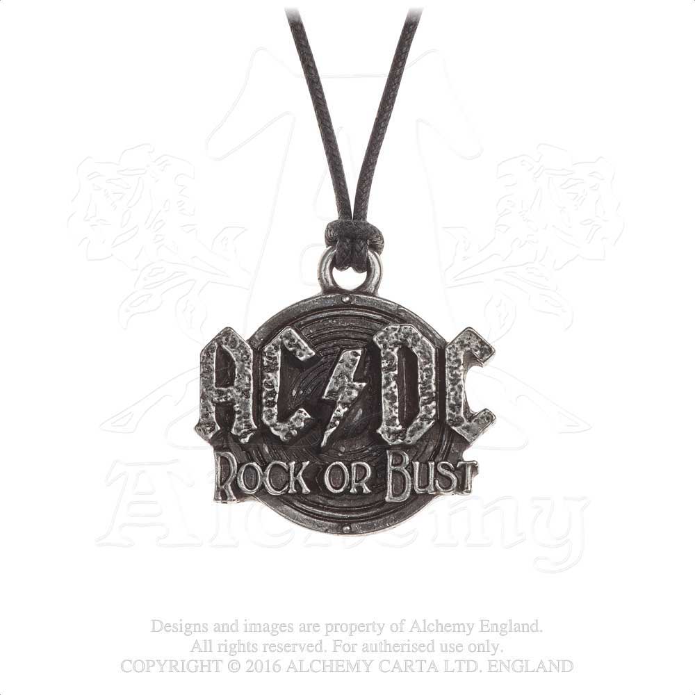 AC/DC Pendant: Rock or Bust Pendant