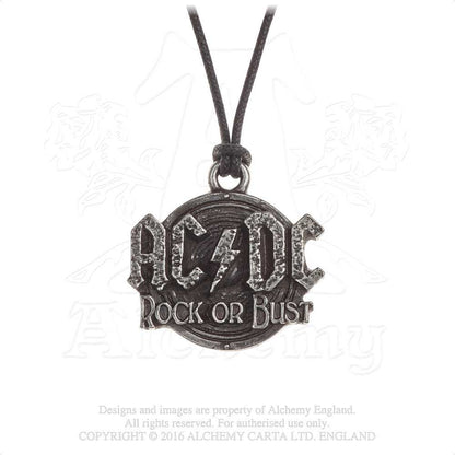 AC/DC Pendant: Rock or Bust Pendant