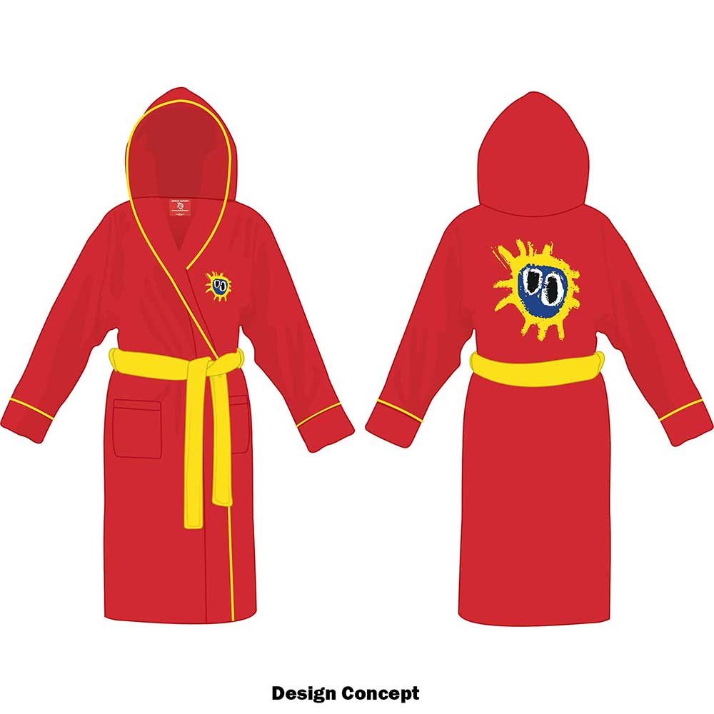 Primal Scream Unisex Bathrobe: Screamadelica (Small - Medium) Bathrobe