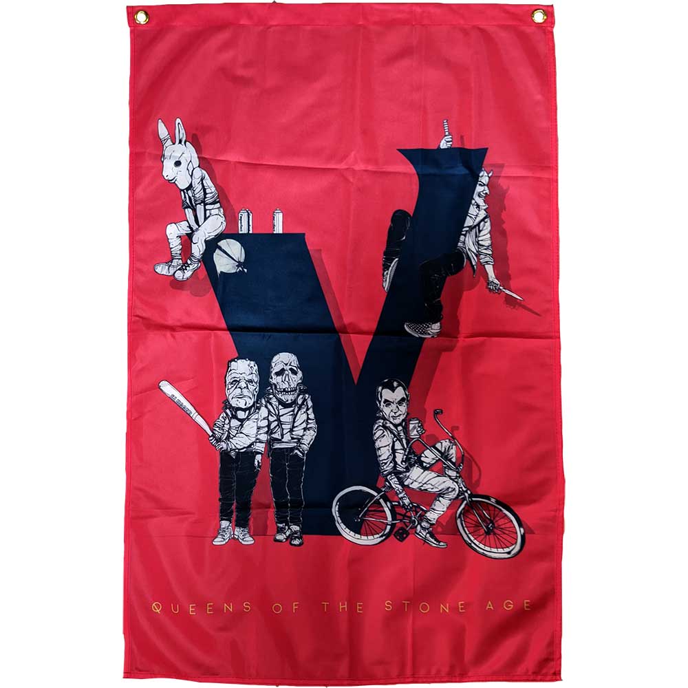 Queens Of The Stone Age Textile Poster: Villains (Ex-Tour) Textielposter