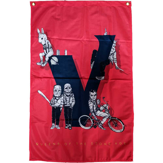 Queens Of The Stone Age Textile Poster: Villains (Ex-Tour) Textielposter
