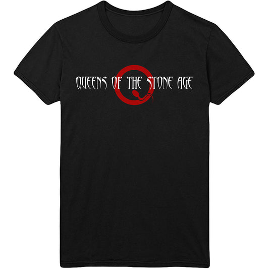 Queens Of The Stone Age Unisex T-Shirt: Text Logo T-Shirt