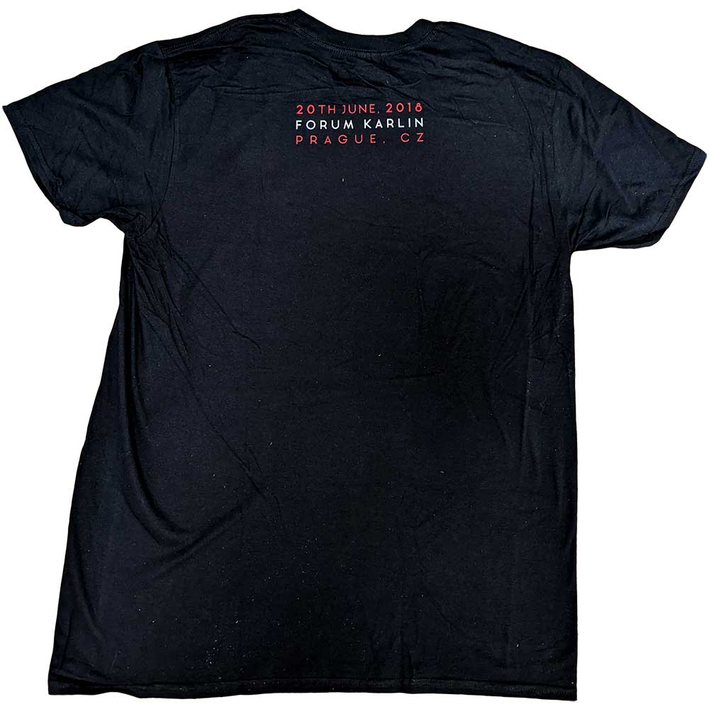 Queens Of The Stone Age Unisex T-Shirt: Prague 2018 (Back Print) (Ex-Tour) T-Shirt