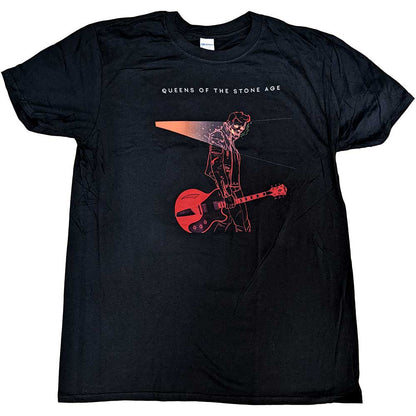 Queens Of The Stone Age Unisex T-Shirt: Prague 2018 (Back Print) (Ex-Tour) T-Shirt