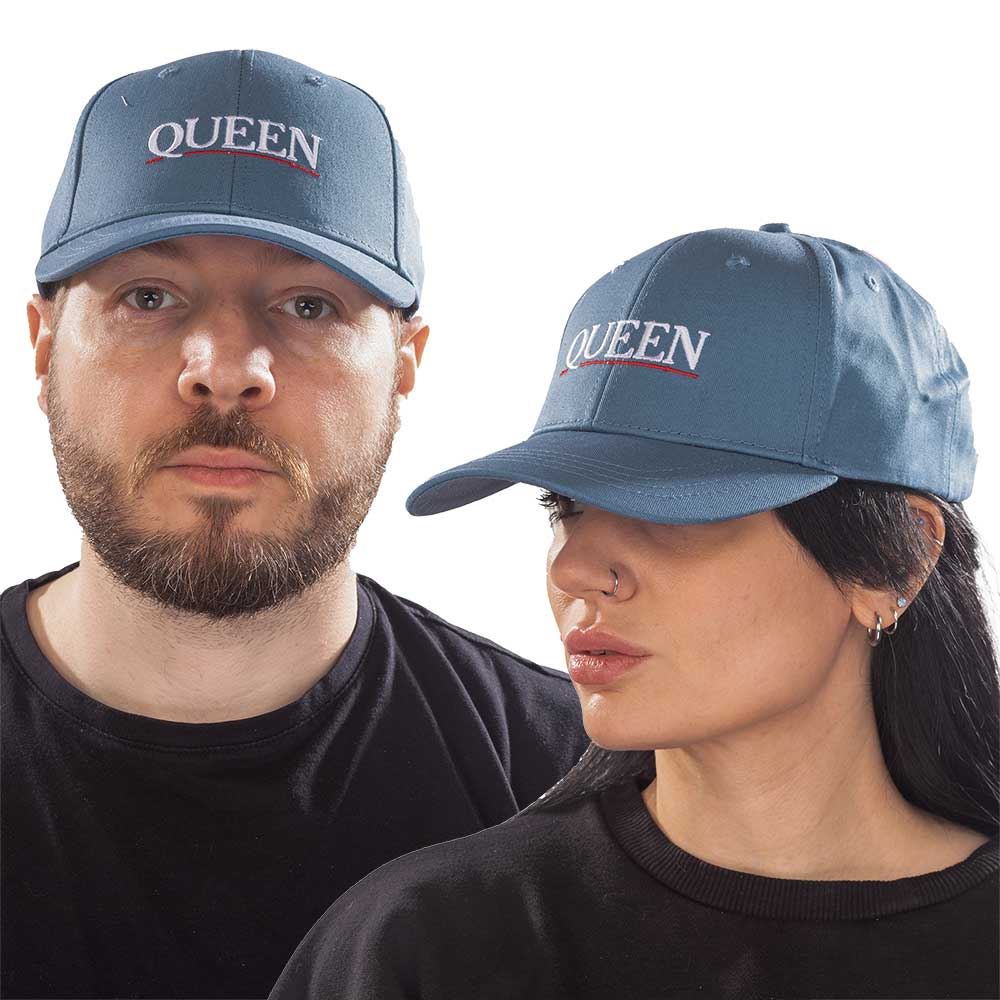 Queen Unisex Baseball Cap: Underline Logo Baseballpet