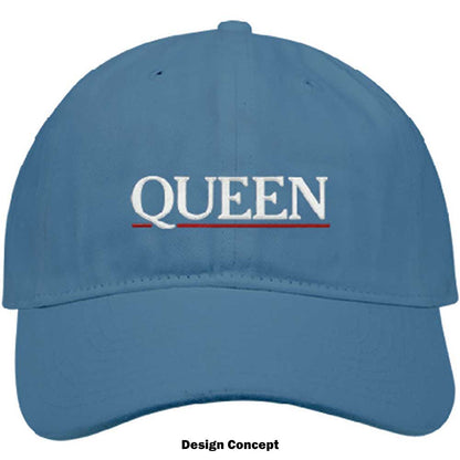 Queen Unisex Baseball Cap: Underline Logo Baseballpet