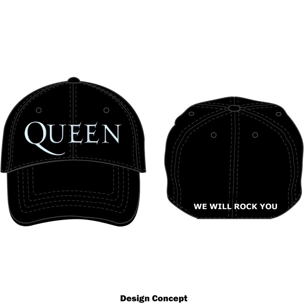 Queen Unisex Baseball Cap: Logo (Sonic Silver) Baseballpet