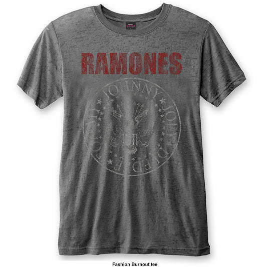 Ramones Unisex T-Shirt: Presidential Seal (Burnout) T-Shirt