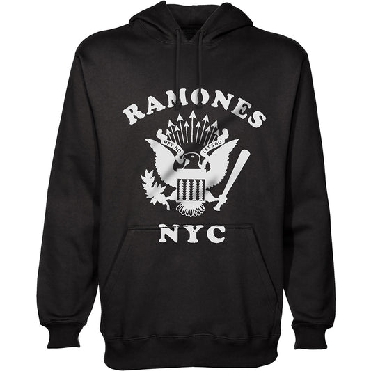 Ramones Unisex Pullover Hoodie: Retro Eagle New York City Trui met capuchon