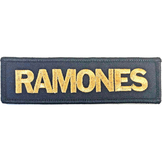 Ramones Standard Patch: Gold Logo Standaard patch