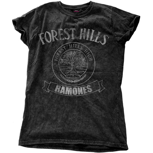 Ramones Ladies T-Shirt: Forest Hills Vintage (Wash Collection) T-Shirt