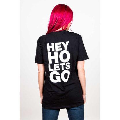 Ramones Unisex T-Shirt: Hey Ho (Front & Back) (Back Print) T-Shirt