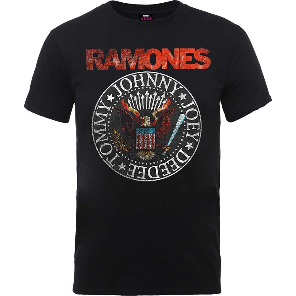 Ramones Unisex T-Shirt: Vintage Eagle Seal T-Shirt