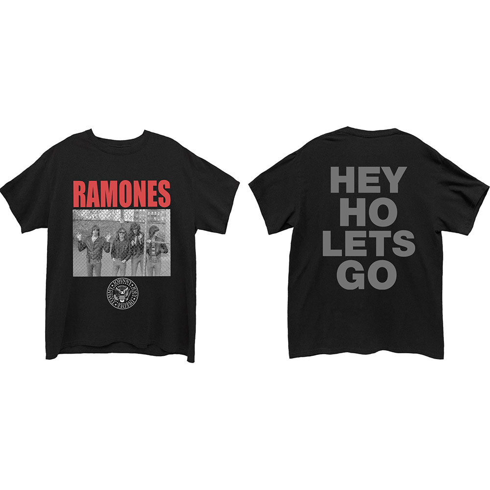 Ramones Unisex T-Shirt: Cage Photo (Back Print) T-Shirt