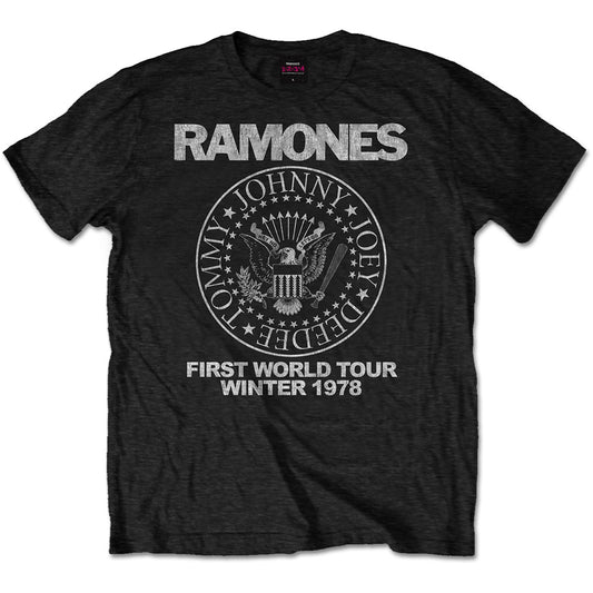 Ramones Unisex T-Shirt: First World Tour 1978 T-Shirt