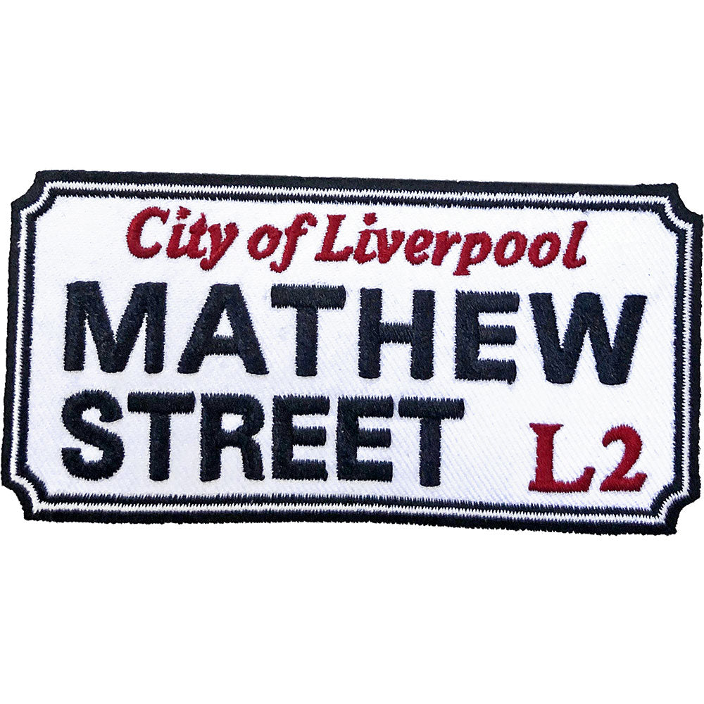 Road Sign Standard Patch: Mathew Street, Liverpool Sign Standaard patch