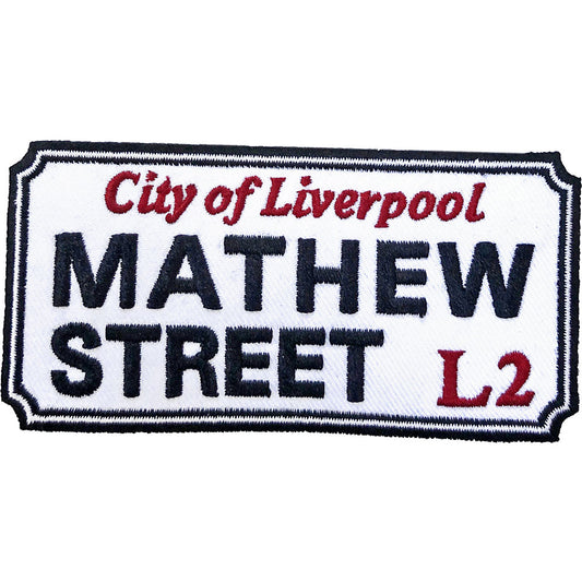 Road Sign Standard Patch: Mathew Street, Liverpool Sign Standaard patch