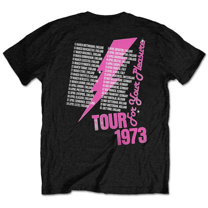 Roxy Music Unisex T-Shirt: For Your Pleasure Tour (Back Print) T-Shirt