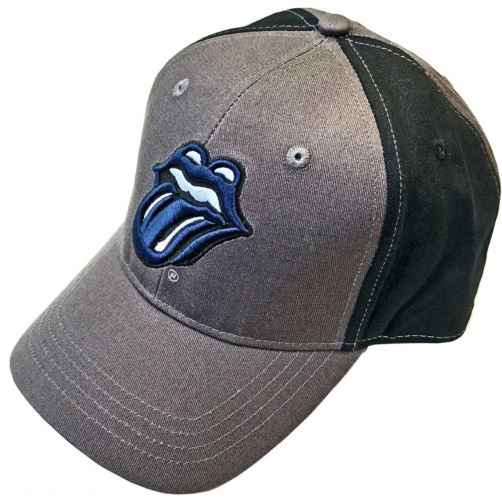 The Rolling Stones Unisex Baseball Cap: Navy Tongue (2 Tone) Baseballpet