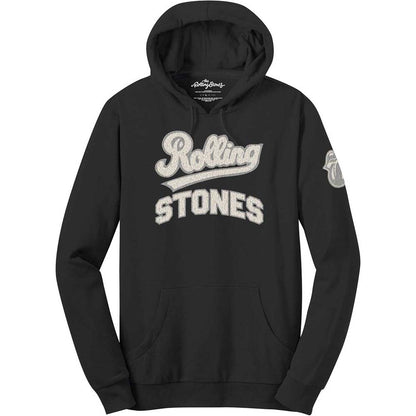 The Rolling Stones Unisex Pullover Hoodie: Team Logo & Tongue (Applique) Trui met capuchon