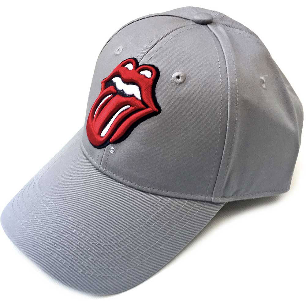 The Rolling Stones Unisex Baseball Cap: Classic Tongue (Grey) Baseballpet