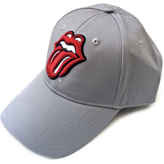 The Rolling Stones Unisex Baseball Cap: Classic Tongue (Grey) Baseballpet