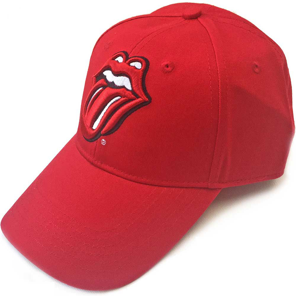 The Rolling Stones Unisex Baseball Cap: Classic Tongue (Red) Baseballpet