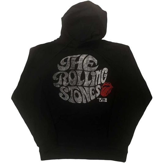 The Rolling Stones Unisex Pullover Hoodie: Swirl Logo '82 (Eco-Friendly) Trui met capuchon