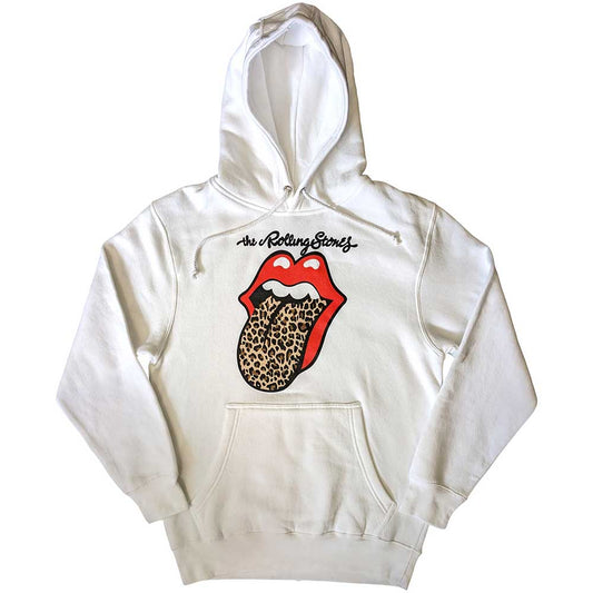 The Rolling Stones Unisex Pullover Hoodie: Leopard Tongue Trui met capuchon