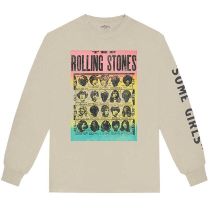 The Rolling Stones Unisex Long Sleeve T-Shirt: Some Girls (Back & Sleeve Print) Long Sleeve T-Shirt