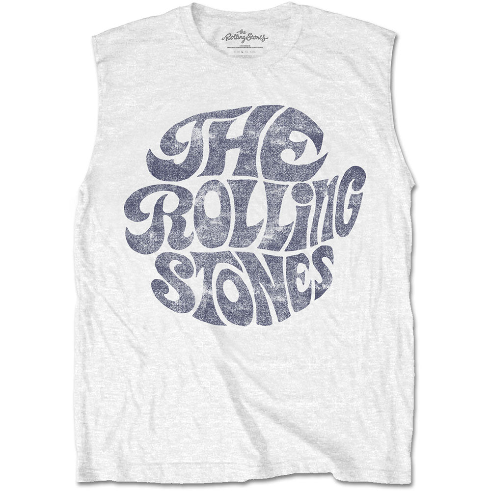 The Rolling Stones Unisex Tank T-Shirt: Vintage 70s Logo Tank T-Shirt