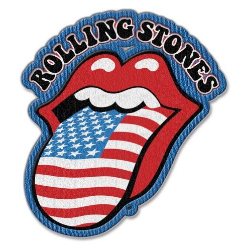 The Rolling Stones Standard Patch: US Tongue with Iron On Finish Standaard patch