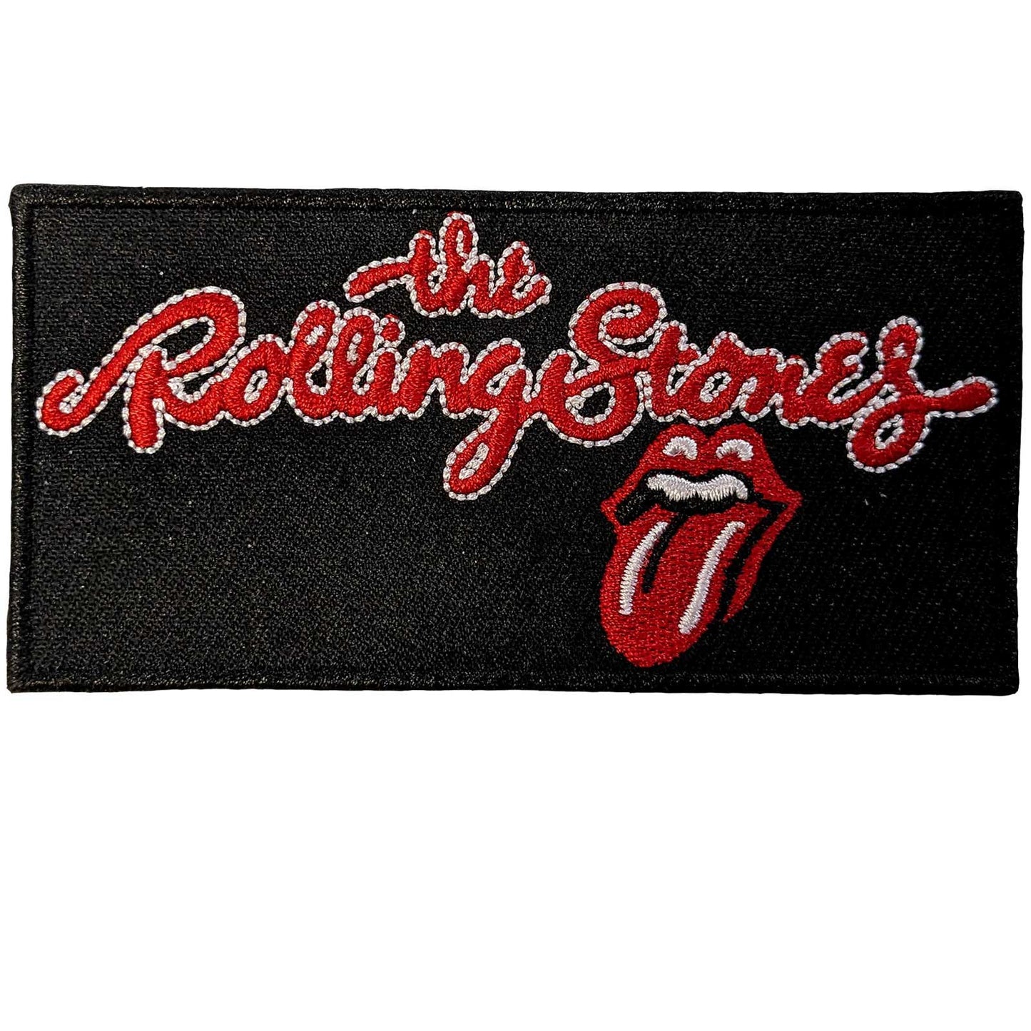 Een foto van een Standard Patch van The Rolling Stones.