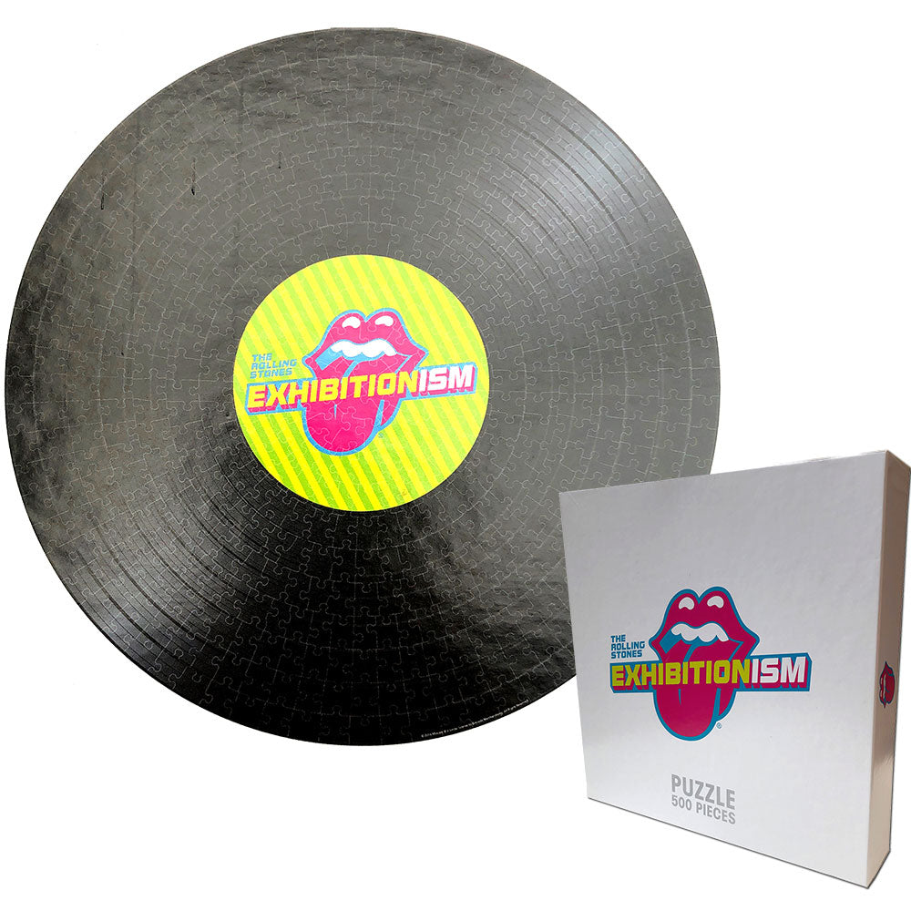 The Rolling Stones 500 Piece Puzzle: Exhibitionism Record Round 500 Piece Puzzle