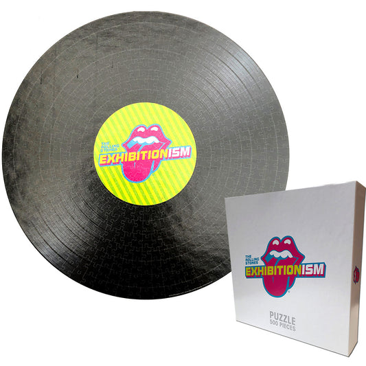 The Rolling Stones 500 Piece Puzzle: Exhibitionism Record Round 500 Piece Puzzle