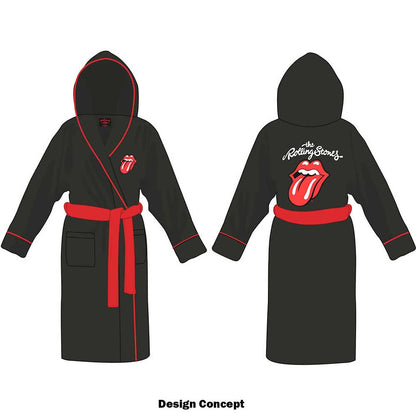 The Rolling Stones Unisex Bathrobe: Classic Tongue (Small - Medium) Bathrobe