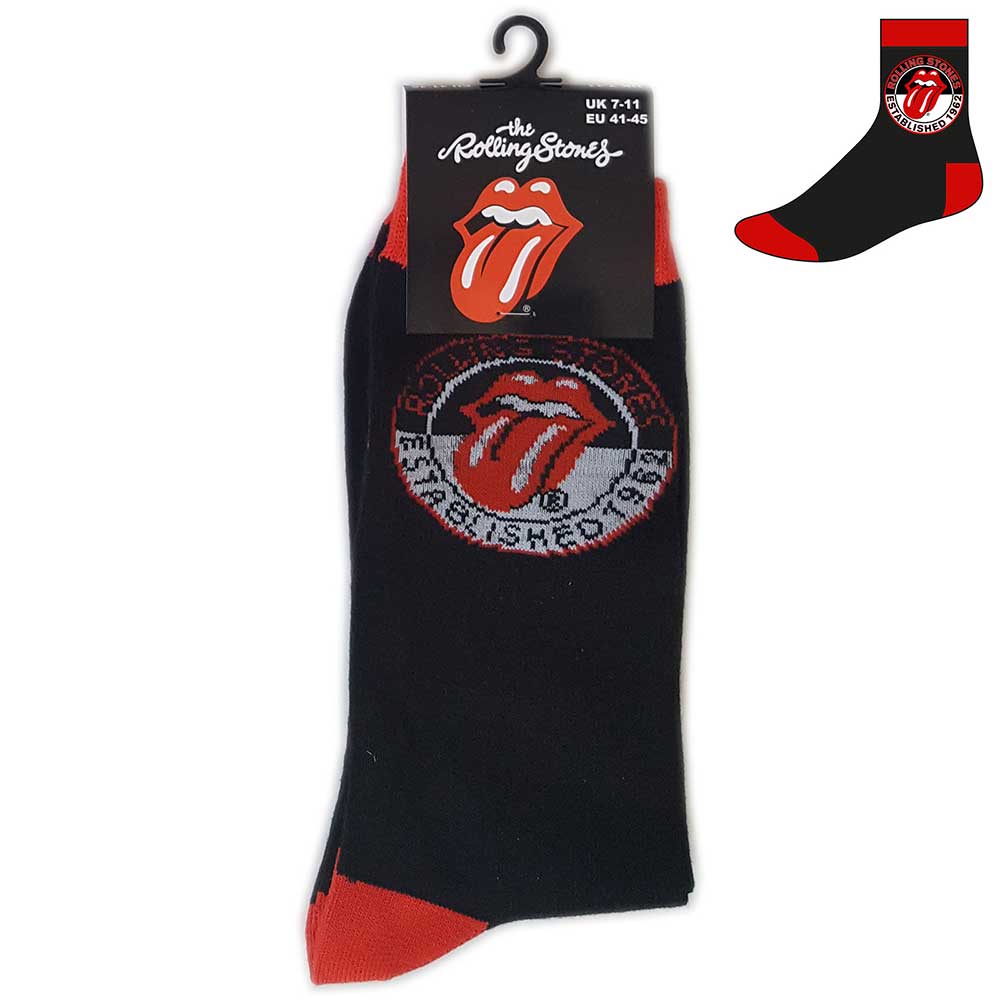 The Rolling Stones Unisex Ankle Socks: Established (UK Size 7 - 11) Enkelsokken