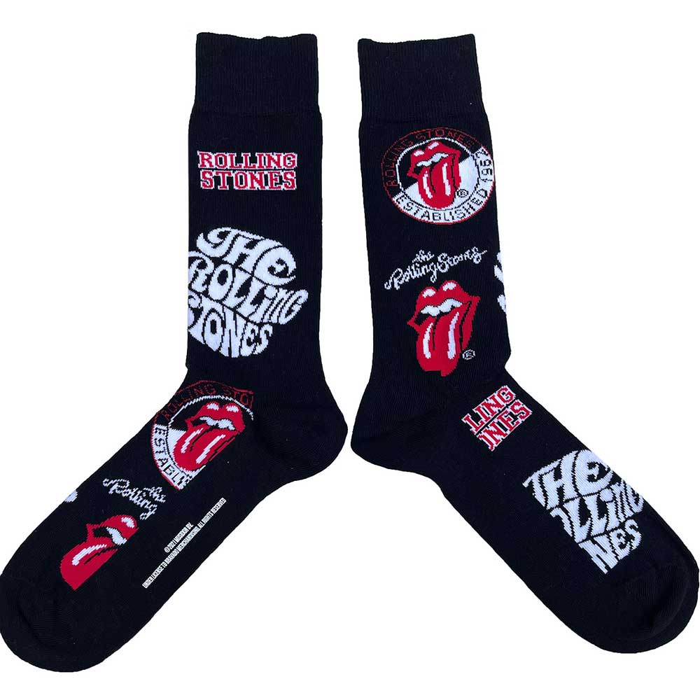 The Rolling Stones Unisex Ankle Socks: Logos (UK Size 7 - 11) Enkelsokken