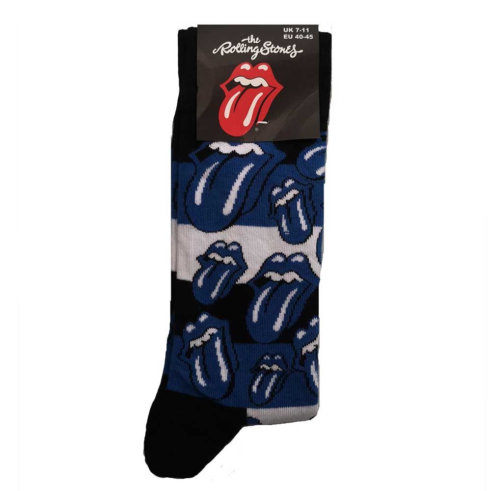 The Rolling Stones Unisex Ankle Socks: Blue Tongues (UK Size 7 - 11) Enkelsokken