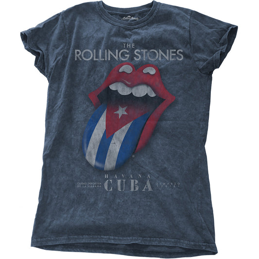 The Rolling Stones Ladies T-Shirt: Havana Cuba (Wash Collection) T-Shirt