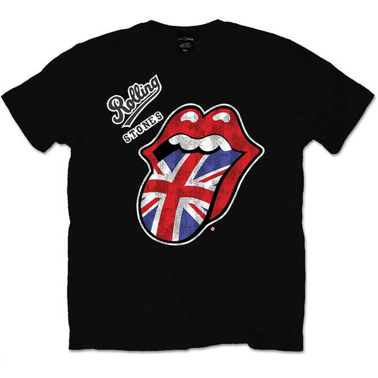 The Rolling Stones Unisex T-Shirt: Vintage British Tongue T-Shirt