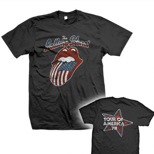 The Rolling Stones Unisex T-Shirt: Tour of America 78 (Back Print) T-Shirt