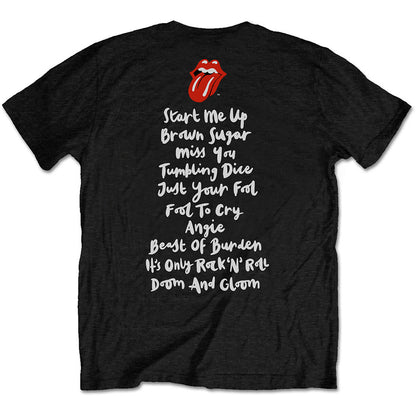 The Rolling Stones Unisex T-Shirt: Honk Album Track list (Back Print) T-Shirt