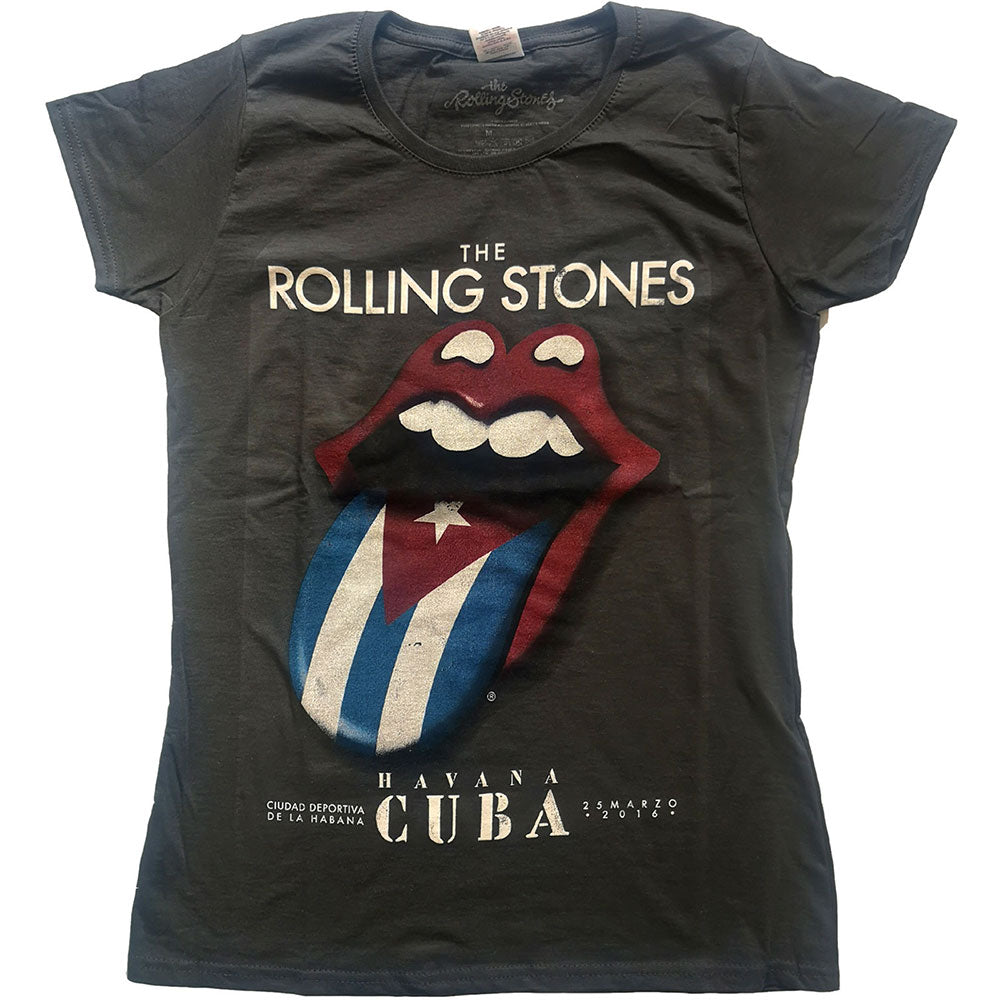 The Rolling Stones Ladies Tee: Havana Cuba T-Shirt