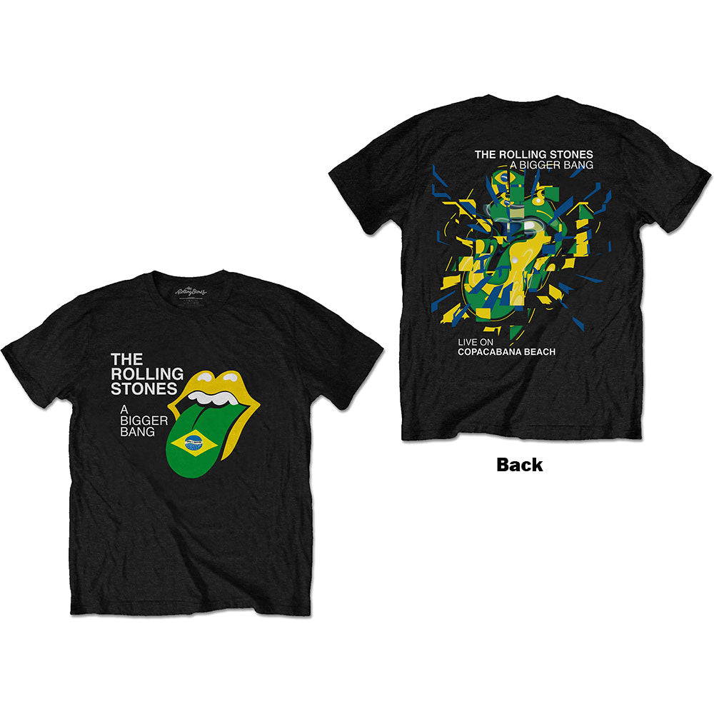 The Rolling Stones Unisex T-Shirt: Bigger Bang - Brazil '80 (Back Print) T-Shirt