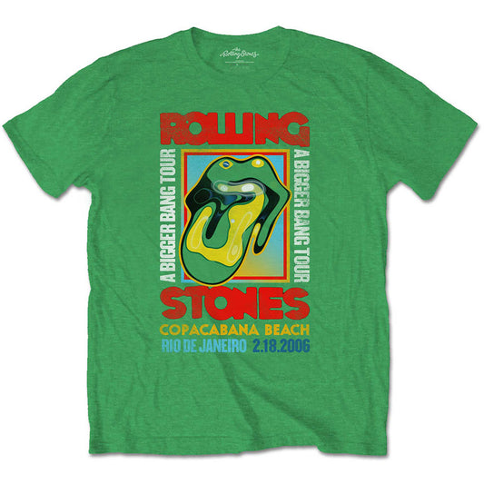 The Rolling Stones Unisex T-Shirt: Copacabana Green T-Shirt