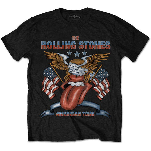 The Rolling Stones Unisex T-Shirt: USA Tour Eagle T-Shirt