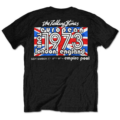 The Rolling Stones Unisex T-Shirt: London European '73 (Back Print) T-Shirt